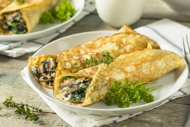 Chicken And Broccoli Crepes